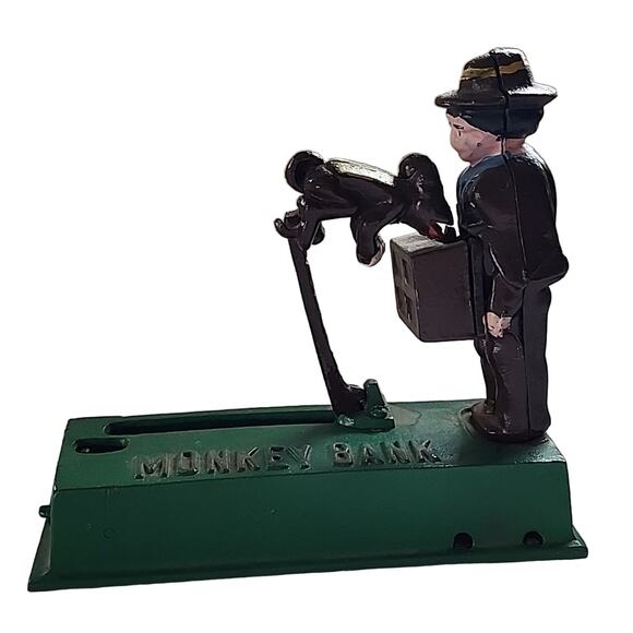 1920s Vintage Monkey Bank - Picture 2 of 4